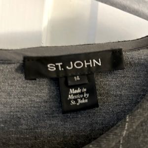 St John Classic Pinstripe sheath dress